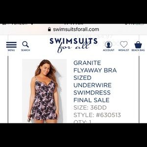New Swim Dress & Tankini Top Sizes in pictures